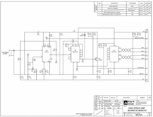 High speed amp schematic