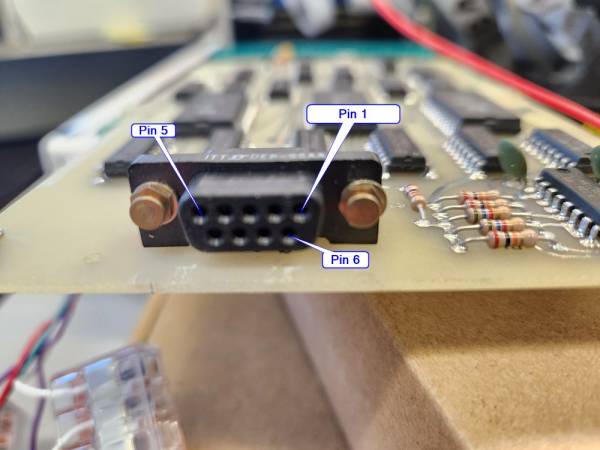 Photon Counter Board DB9 Pin numbers