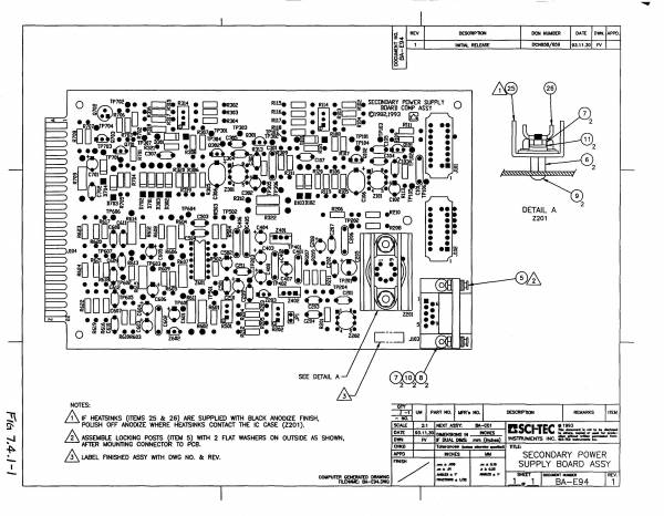 Secondary Power Supply Board Assembly